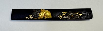 小柄 宜貞(花押)双兎図 / Kozuka Yoshisada(Kao)